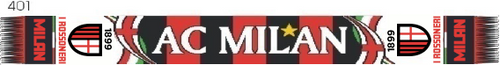 AC Milan Acrylic Football Scarf