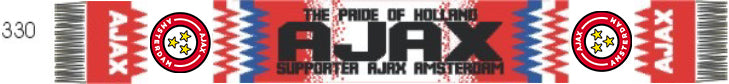 Ajax Acrylic Football Scarf
