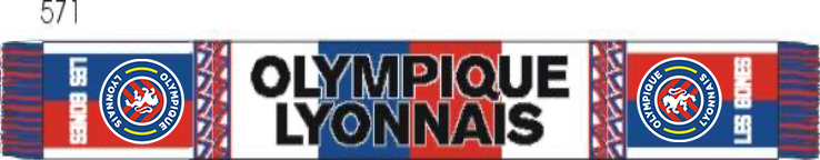 Lyon Acrylic Football Scarf