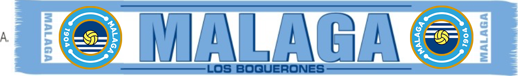 Malaga Acrylic Football Scarf