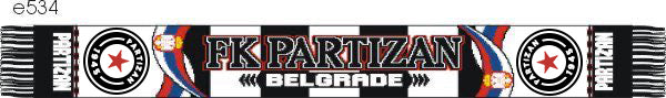 Partizan Acrylic Football Scarf