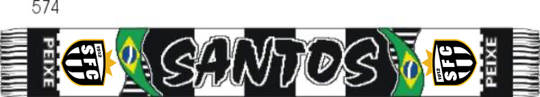 Santos Acrylic Football Scarf