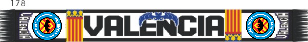 Valencia Acrylic Football Scarf