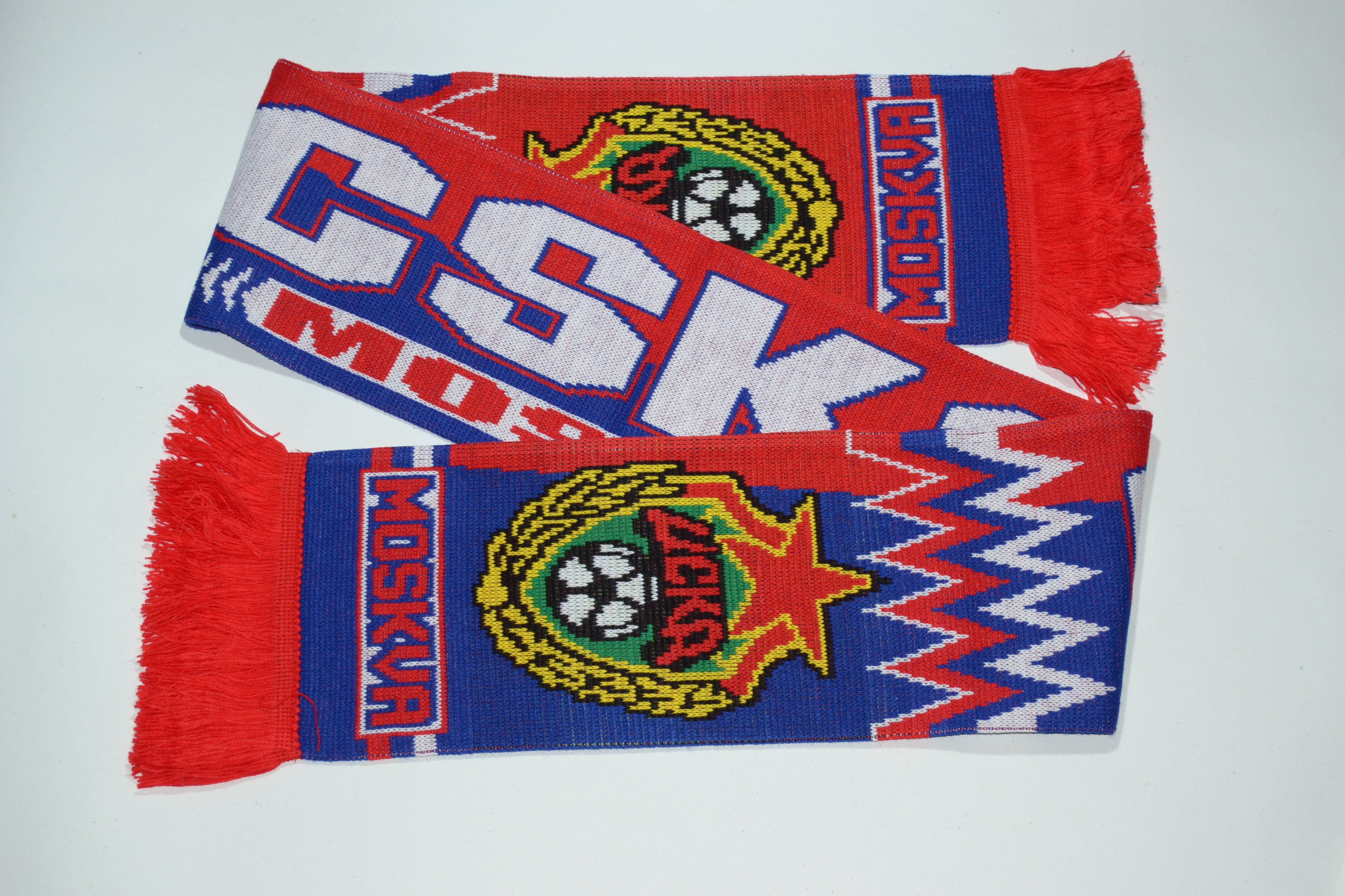Écharpe cska moskow russie fan supporter 2 côtés schal