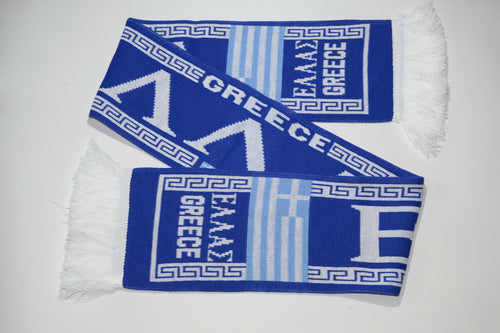 Greece Acrylic Football Scarf