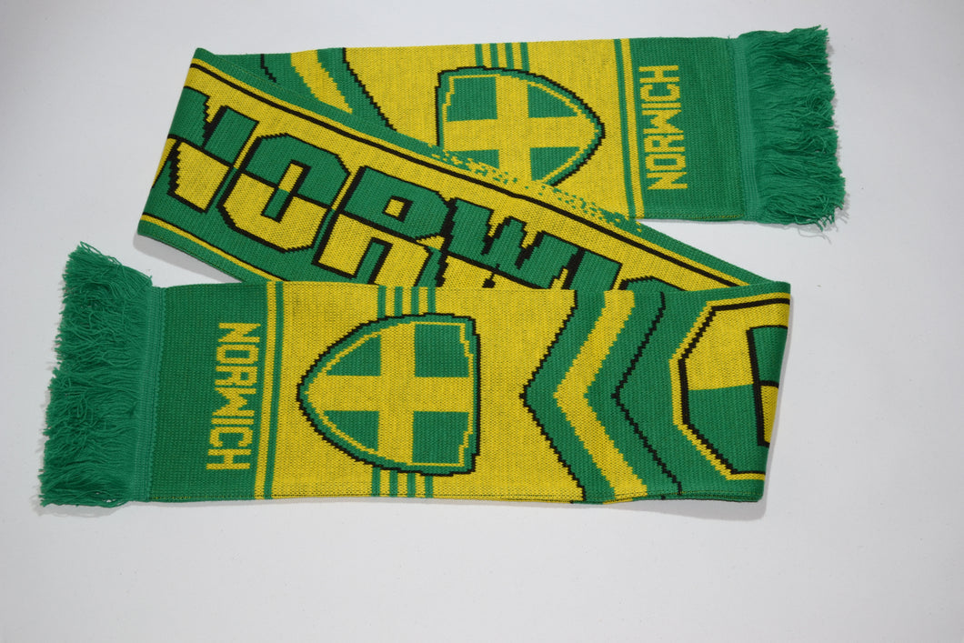 Norwich Acrylic Football Scarf