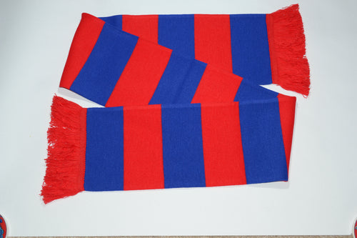 Red and Blue Bar Acrylic Football Scarf