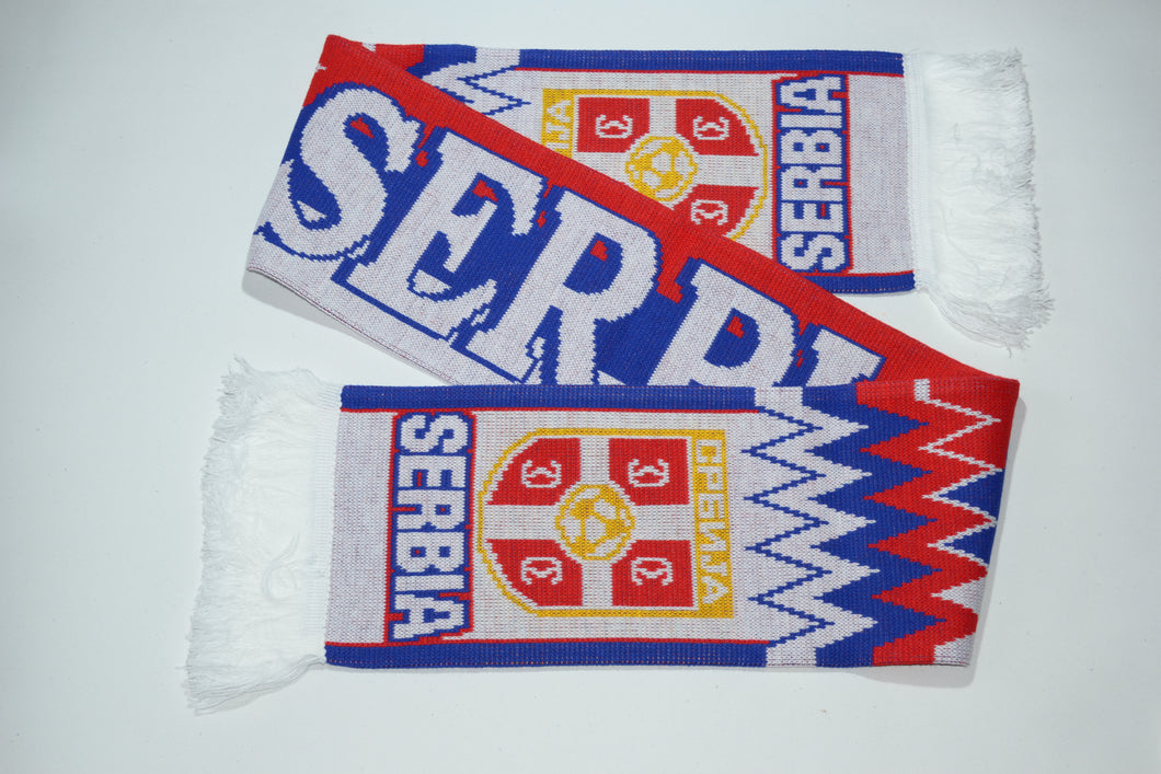 Serbia Acrylic Football Scarf