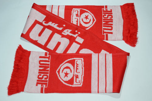 Tunisia Acrylic Football Scarf